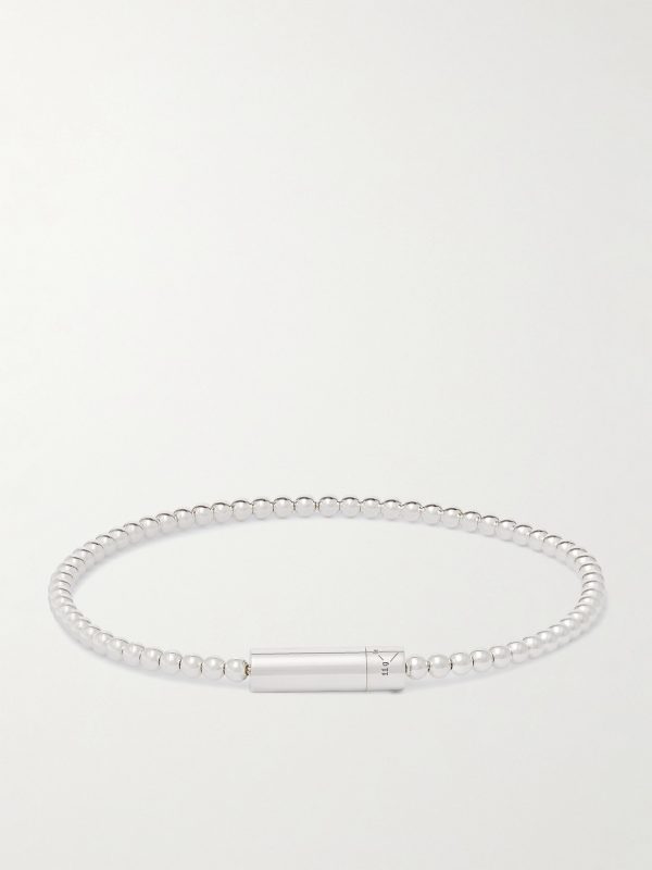 Le 11 Sterling Silver Beaded Bracelet - BK Le 11 Sterling Silver Beaded Bracelet - BK