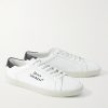 SL/06 Court Classic Logo-Embroidered Leather Sneakers - FR SL/06 Court Classic Logo-Embroidered Leather Sneakers - FR