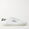 SL/06 Court Classic Logo-Embroidered Leather Sneakers SL/06 Court Classic Logo-Embroidered Leather Sneakers
