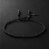 Lucky Secret Blackened Gold and Silk Bracelet Lucky Secret Blackened Gold and Silk Bracelet