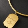 Brushed 18-Karat Yellow and Blackened Gold and Lurex Pendant Necklace - CU Brushed 18-Karat Yellow and Blackened Gold and Lurex Pendant Necklace - CU