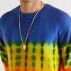Brushed 18-Karat Yellow and Blackened Gold and Lurex Pendant Necklace - OU Brushed 18-Karat Yellow and Blackened Gold and Lurex Pendant Necklace - OU