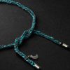 Lucky Wisdom Blackened Gold and Silk Bracelet - CU