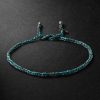 Lucky Wisdom Blackened Gold and Silk Bracelet