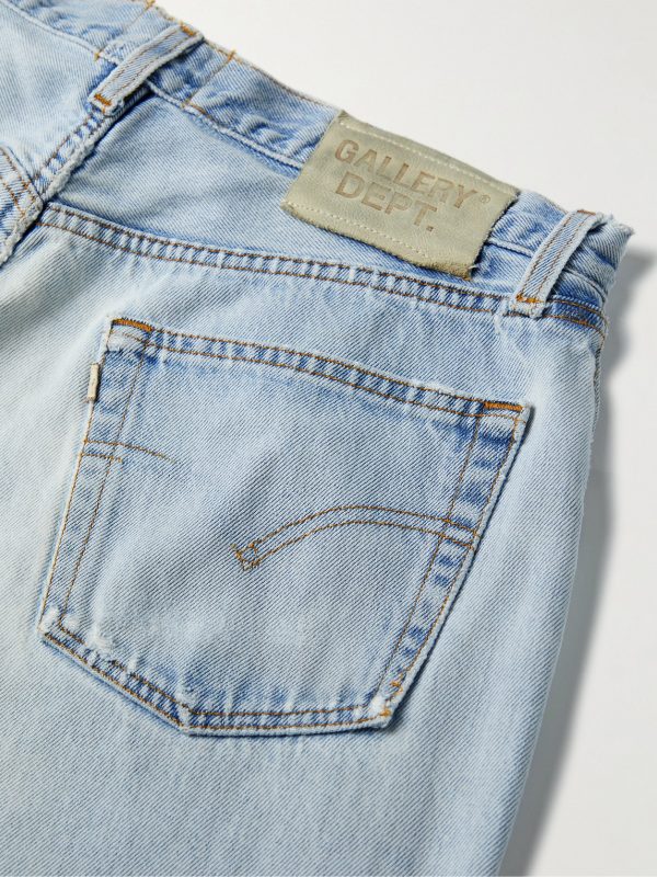 Ken Slim-Fit Panelled Distressed Jeans - CU Ken Slim-Fit Panelled Distressed Jeans - CU
