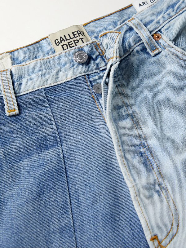 Ken Slim-Fit Panelled Distressed Jeans - E1 Ken Slim-Fit Panelled Distressed Jeans - E1