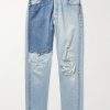 Ken Slim-Fit Panelled Distressed Jeans Ken Slim-Fit Panelled Distressed Jeans