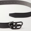 3.5cm Logo-Embellished Full-Grain Leather Belt - E1 3.5cm Logo-Embellished Full-Grain Leather Belt - E1