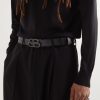 3.5cm Logo-Embellished Full-Grain Leather Belt - FR 3.5cm Logo-Embellished Full-Grain Leather Belt - FR