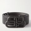 3.5cm Logo-Embellished Full-Grain Leather Belt 3.5cm Logo-Embellished Full-Grain Leather Belt