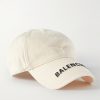 Logo-Embroidered Distressed Cotton-Twill Baseball Cap Logo-Embroidered Distressed Cotton-Twill Baseball Cap