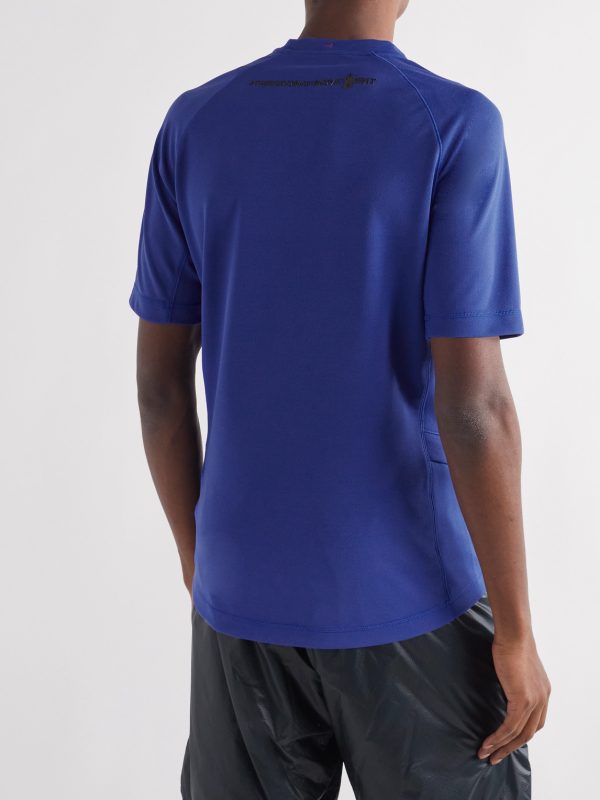 Logo-Appliquéd Stretch-Jersey T-Shirt - BK