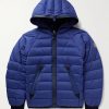 Barnave Logo-Appliquéd Quilted Shell Hooded Jacket Barnave Logo-Appliquéd Quilted Shell Hooded Jacket