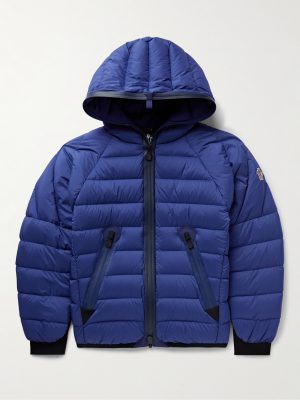 Barnave Logo-Appliquéd Quilted Shell Hooded Jacket