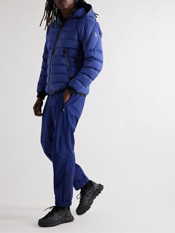 Barnave Logo-Appliquéd Quilted Shell Hooded Jacket - OU Barnave Logo-Appliquéd Quilted Shell Hooded Jacket - OU