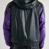 Peyrus Colour-Block Padded Ripstop Hooded Jacket - BK
