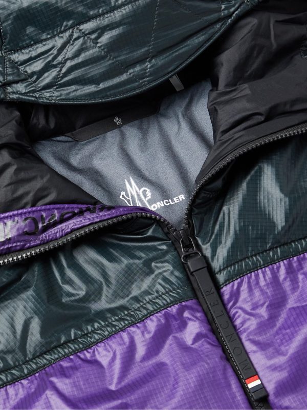 Peyrus Colour-Block Padded Ripstop Hooded Jacket - CU