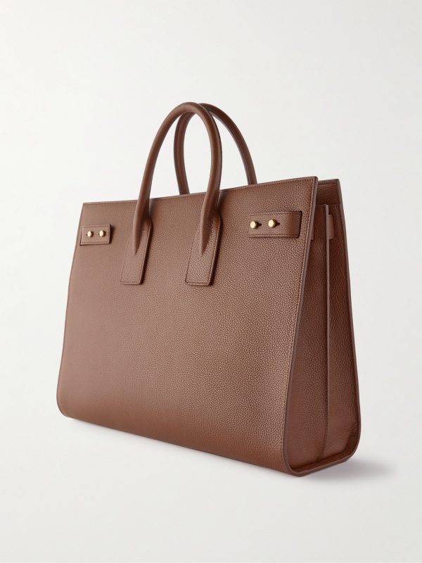 Sac De Jour Large Full-Grain Leather Tote Bag - BK Sac De Jour Large Full-Grain Leather Tote Bag - BK