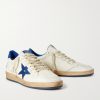 Ball Star Distressed Leather Sneakers - FR