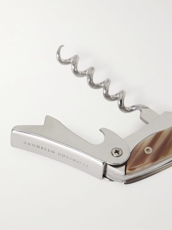 Stainless Steel and Horn Corkscrew - CU Stainless Steel and Horn Corkscrew - CU