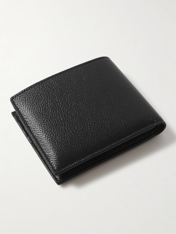 Logo-Print Full-Grain Leather Billfold Wallet - BK Logo-Print Full-Grain Leather Billfold Wallet - BK