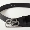 3.5cm Logo-Embellished Leather Belt - E1 3.5cm Logo-Embellished Leather Belt - E1