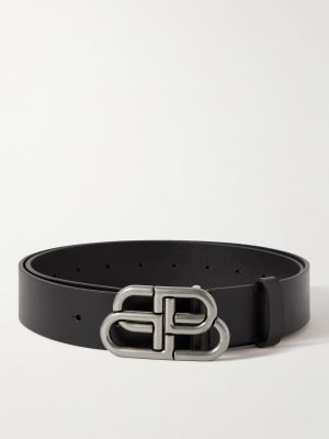 3.5cm Logo-Embellished Leather Belt