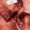 Convertible-Collar Spray-Dyed Organic Cotton Shirt - CU Convertible-Collar Spray-Dyed Organic Cotton Shirt - CU