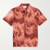 Convertible-Collar Spray-Dyed Organic Cotton Shirt Convertible-Collar Spray-Dyed Organic Cotton Shirt
