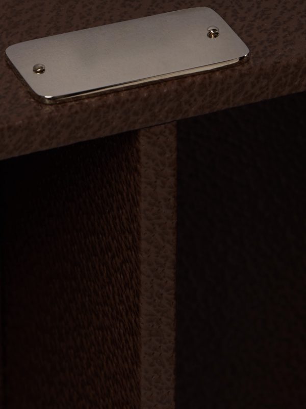 Full-Grain Leather and Bamboo Travel Champagne Cabinet - E2 Full-Grain Leather and Bamboo Travel Champagne Cabinet - E2