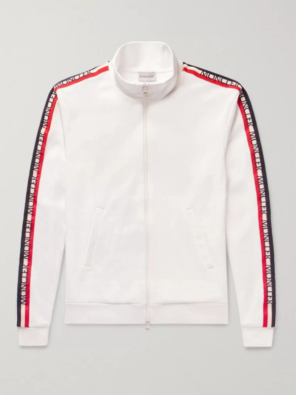 Grosgrain-Trimmed Jersey Jacket