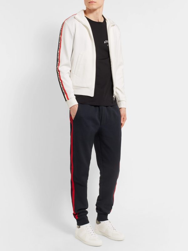 Grosgrain-Trimmed Jersey Jacket - OU