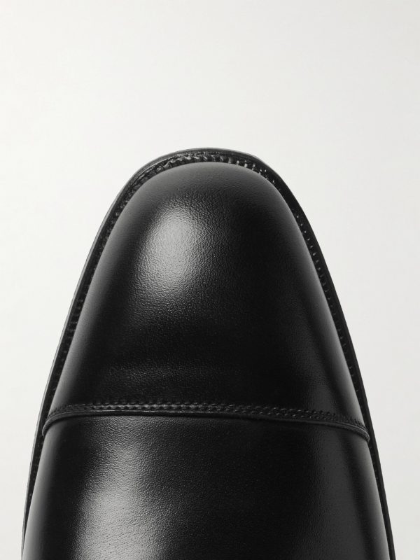 Thomas Cap-Toe Leather Monk-Strap Shoes - CU