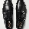 Thomas Cap-Toe Leather Monk-Strap Shoes - E3