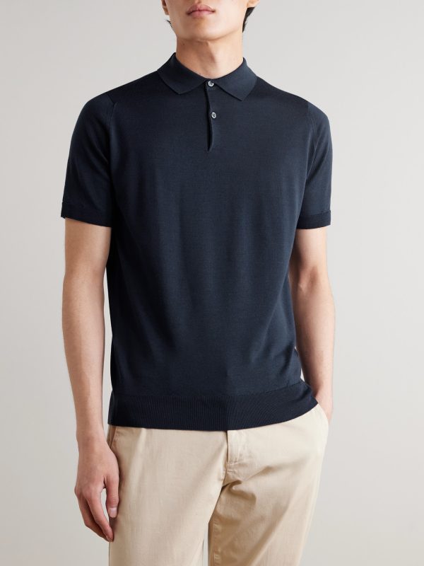 Payton Slim-Fit Wool Polo Shirt - FR