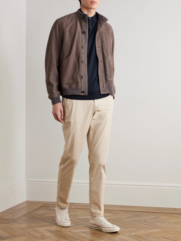 Payton Slim-Fit Wool Polo Shirt - OU