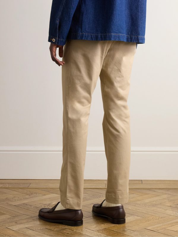 Slim-Fit Stretch-Cotton Twill Chinos - BK