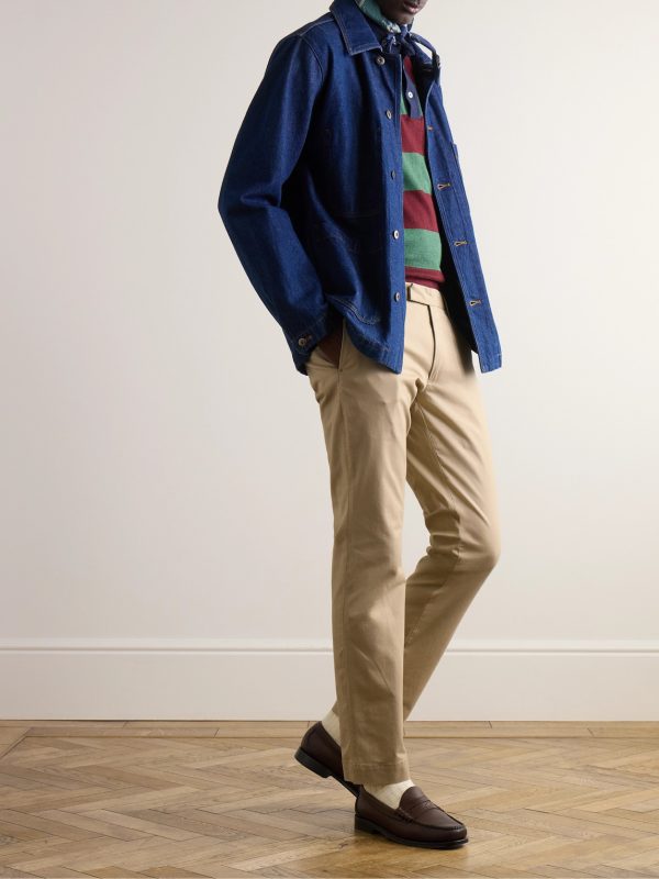 Slim-Fit Stretch-Cotton Twill Chinos - OU