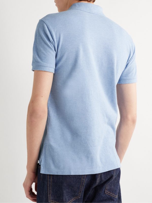 Slim-Fit Cotton-Piqué Polo Shirt - BK Slim-Fit Cotton-Piqué Polo Shirt - BK