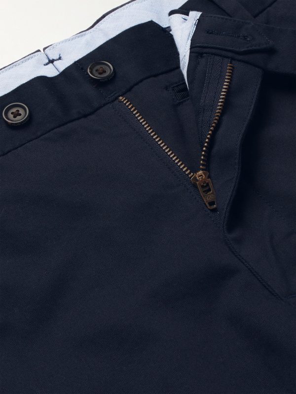 Slim-Fit Stretch-Cotton Twill Chinos - E1