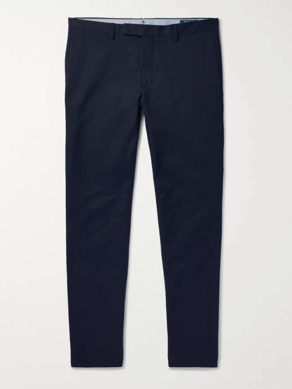 Slim-Fit Stretch-Cotton Twill Chinos