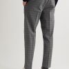 Tapered Checked Virgin Wool-Blend Drawstring Trousers - BK Tapered Checked Virgin Wool-Blend Drawstring Trousers - BK