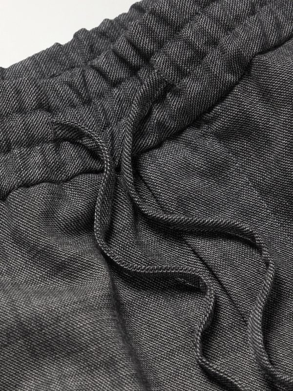 Tapered Checked Virgin Wool-Blend Drawstring Trousers - E1 Tapered Checked Virgin Wool-Blend Drawstring Trousers - E1