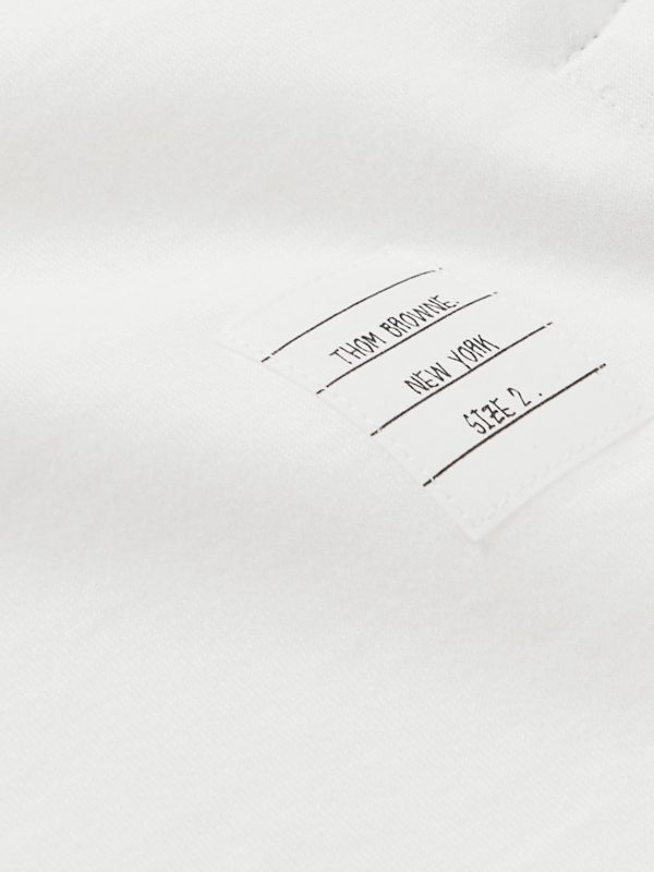 Slim-Fit Grosgrain-Trimmed Cotton-Jersey T-Shirt - E1 Slim-Fit Grosgrain-Trimmed Cotton-Jersey T-Shirt - E1