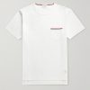 Slim-Fit Grosgrain-Trimmed Cotton-Jersey T-Shirt Slim-Fit Grosgrain-Trimmed Cotton-Jersey T-Shirt