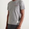 Slim-Fit Grosgrain-Trimmed Cotton-Jersey T-Shirt - FR Slim-Fit Grosgrain-Trimmed Cotton-Jersey T-Shirt - FR
