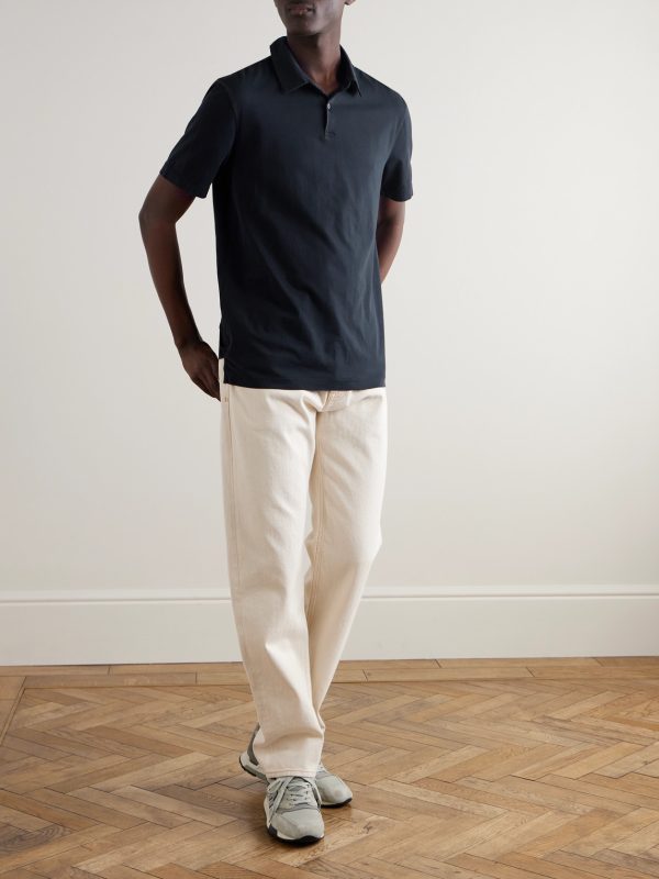 Supima Cotton-Jersey Polo Shirt - OU Supima Cotton-Jersey Polo Shirt - OU