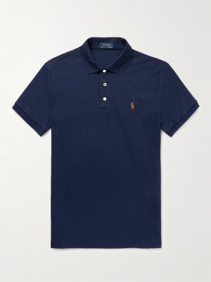 Slim-Fit Pima Cotton-Jersey Polo Shirt Slim-Fit Pima Cotton-Jersey Polo Shirt