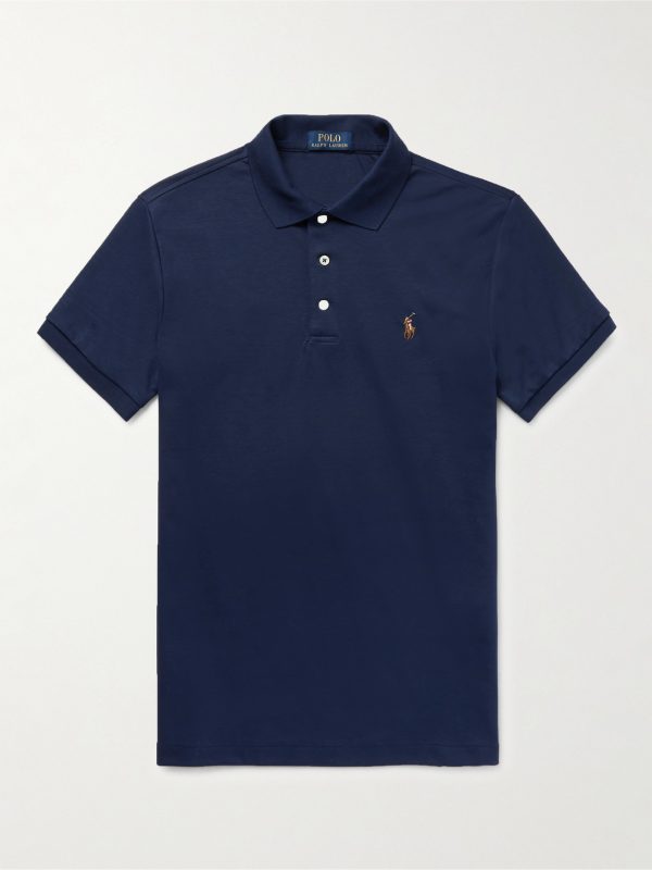 Slim-Fit Pima Cotton-Jersey Polo Shirt Slim-Fit Pima Cotton-Jersey Polo Shirt