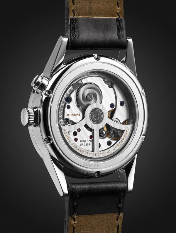 Zurich Weltzeit Automatic 40mm Stainless Steel and Cordovan Leather Watch, Ref. No. 805 - BK Zurich Weltzeit Automatic 40mm Stainless Steel and Cordovan Leather Watch, Ref. No. 805 - BK
